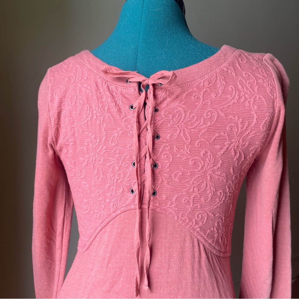 Pink Long Sleeve Dress - Picture 4 of 5